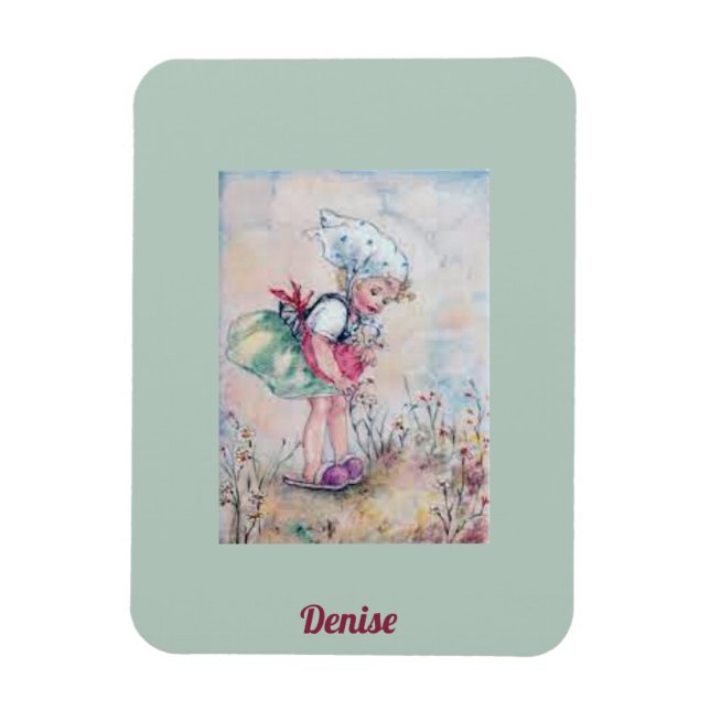 Ímã DENISE ~ DOCE GIRL VINTAGE ~ Erna Maisy ~ (Vertical)