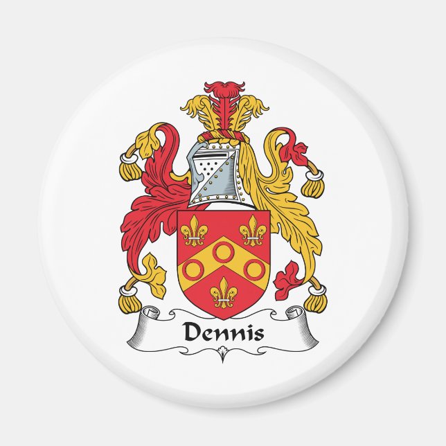 Imã Dennis Family Crest (Frente)