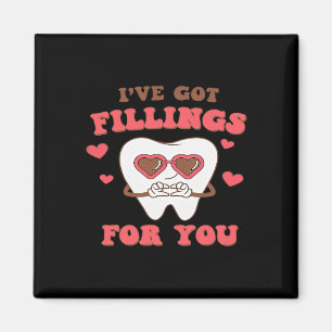 Imã Dental do Dia dos Namorados Eu Tenho Obturações Pa