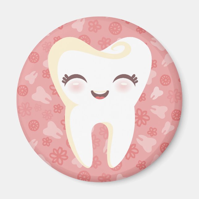 Imã Dente cômodo - Magneta rosa (Frente)