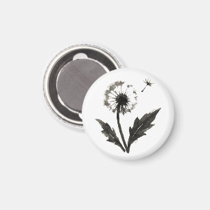 Imã Dente-de-leão Minimalista – Design da Natureza com