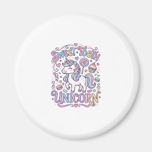 Imã Dente Doce de Unicórnio Design Original de Merch d