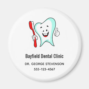 Imã Dente feliz com cuidado dentário