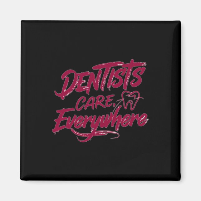 Imã Dentistas Cuidados (Frente)