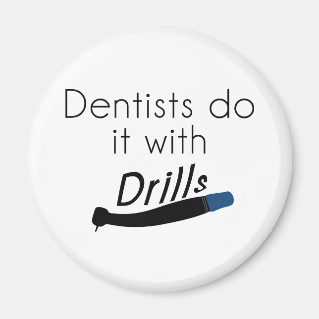 Imã Dentistas Fazem com brocas (Frente)