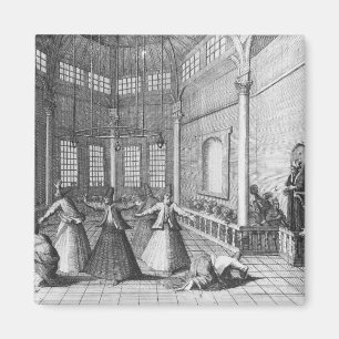 Imã Dentro de uma mesquita turca, ilustração