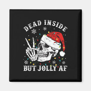 Imã Dentro morto, mas Papai noel esquelético Jolly Af
