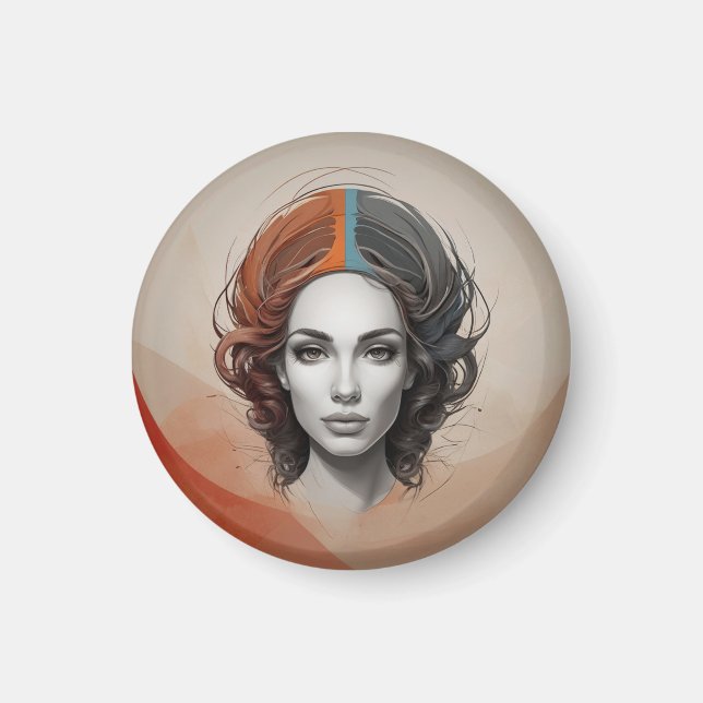 Imã dentro out vivid girl (Frente)