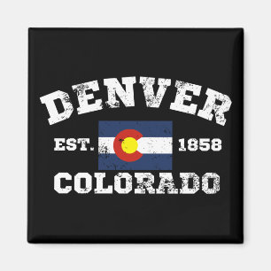 Imã Denver Colorado Retro Vintage