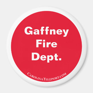 Imã Departamento de Incêndio de Gaffney Vermelho/Branc
