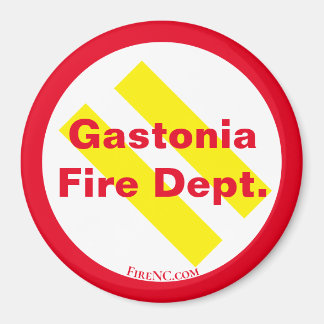 Imã Departamento de Incêndio Gastonia Vermelho/Amarelo