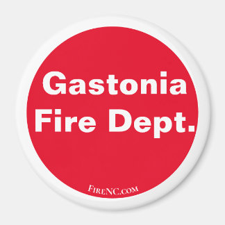 Imã Departamento de Incêndio Gastonia Vermelho/Branco