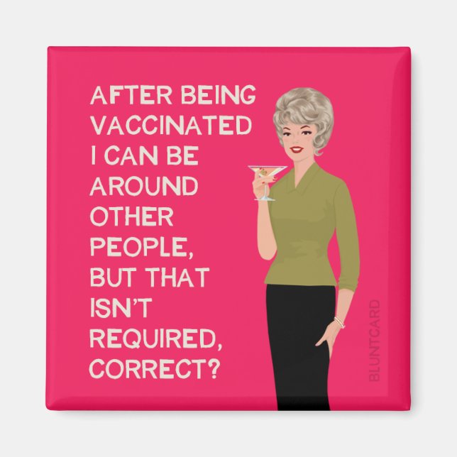 Imã Depois de ser vacinado, posso estar perto de outra (Frente)