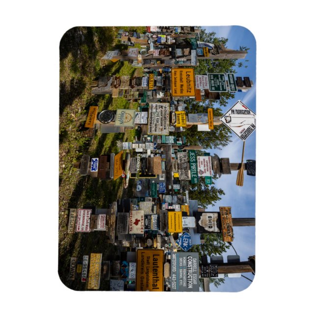 Ímã Der Sign Post Forest in Kanada (Vertical)