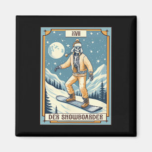 Imã Der Snowboarder Tarot Card Snowboard Wint