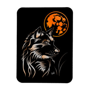 Ímã Der träumende junge Wolf Premium Flexi Magnet