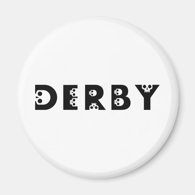 Imã derby: skullphabet (Frente)