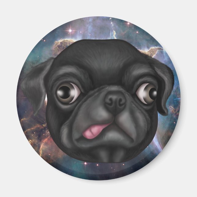 Imã Derpy Pug (Frente)