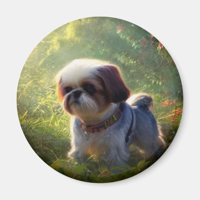 Imã Derpy Shih Tzu Magnet (Frente)