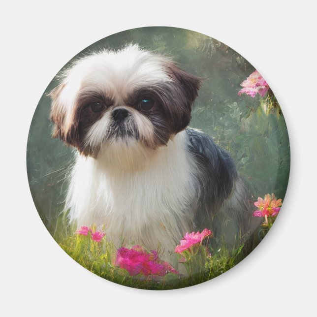 Imã Derpy Shih Tzu Magnet (Frente)
