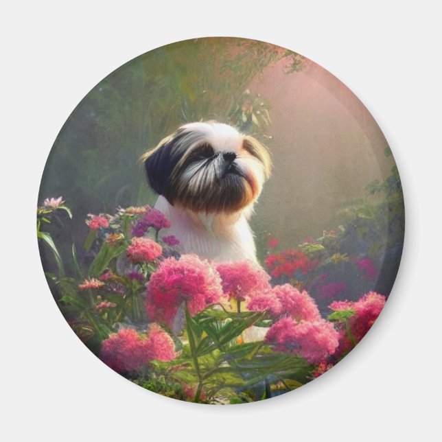 Imã Derpy Shih Tzu Magnet (Frente)