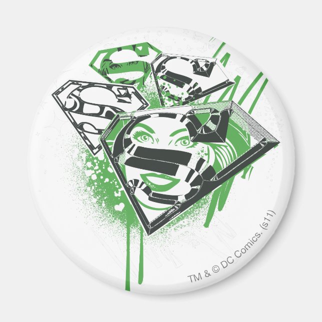 Imã Derramares Verdes Supergirl (Frente)