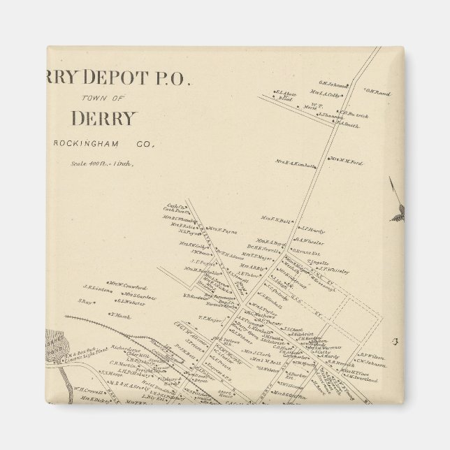 Imã Derry Depot PO (Frente)