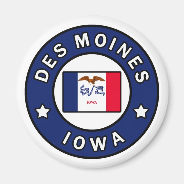 Imã Des Moines Iowa (Frente)