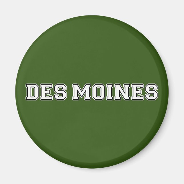 Imã Des Moines Iowa (Frente)