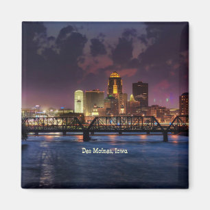 Imã Des Moines, Iowa cityscape