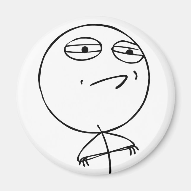 Imã Desafio aceito - Magnet (apenas imagem) (Frente)