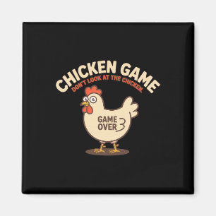 Imã Desafio do Frango Não Olhe Para o Frango Divertido