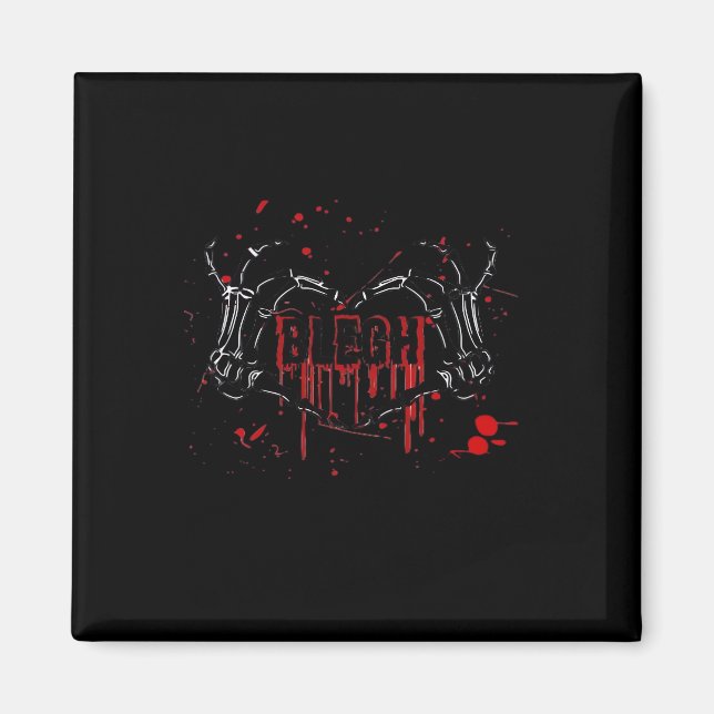 Imã Desagregação De Lábios, Mãos Corações De Esqueleto (Frente)