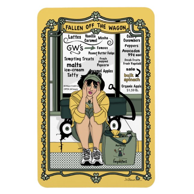 Ímã Desaparece o Magnete do Refrigerador Wagon_C_4x6 (Vertical)