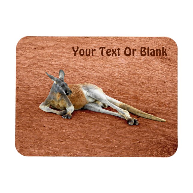 Ímã Descansar Red Kangaroo Buck (Horizontal)