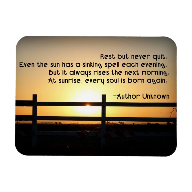 Ímã Descanse, Mas Nunca Sair (Horizontal)