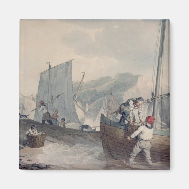 Imã Descarregamento De Barcos De Pesca (Frente)