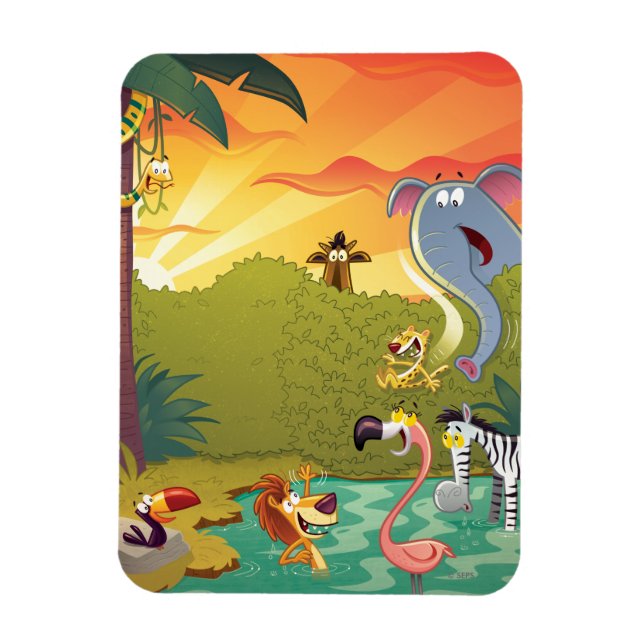 Ímã Descer Ao Sol No Buraco De Água (Vertical)