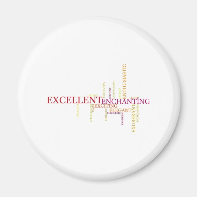 Imã Descreva com Adjetivos - E (Frente)