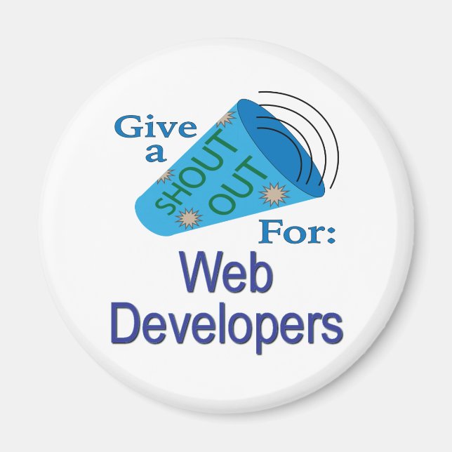 Imã Descubra os desenvolvedores da Web (Frente)