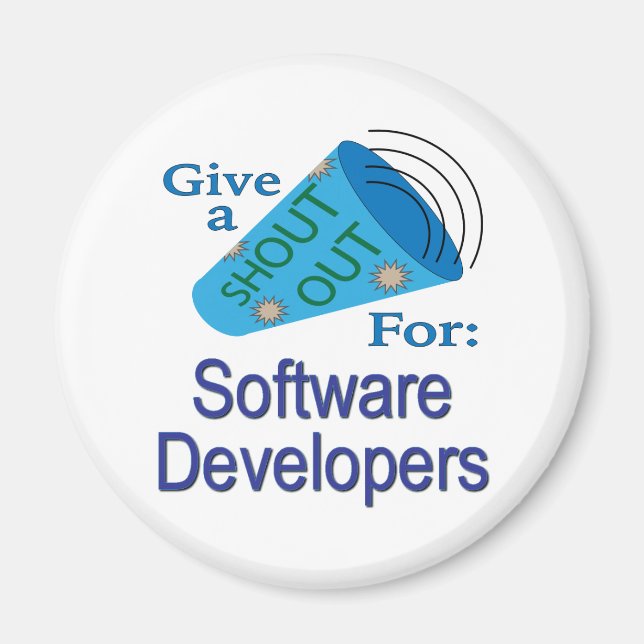 Imã Descubra os desenvolvedores de software (Frente)