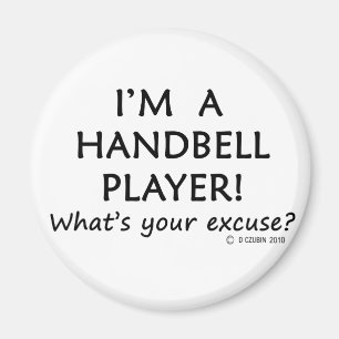 Imã Desculpa do jogador do Handbell