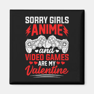 Imã Desculpe Meninas Anime E Video Games São Meu Namor