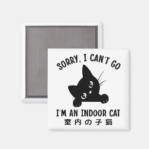 Imã Desculpe, não posso ir. Sou um gatinho engraçado.