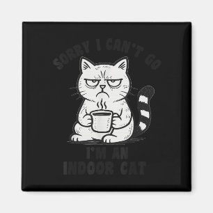 Imã Desculpe, Não Posso Ir, Sou um Gato Indoor Meme de