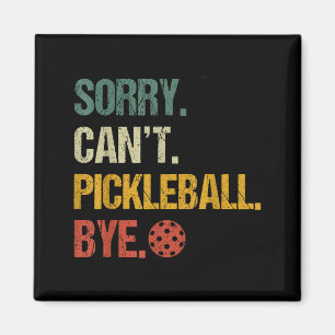 Imã Desculpe, não posso pickleball adeus jogador de pi