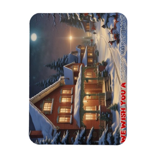 Ímã Desejamos um feliz natal - 004 (Vertical)