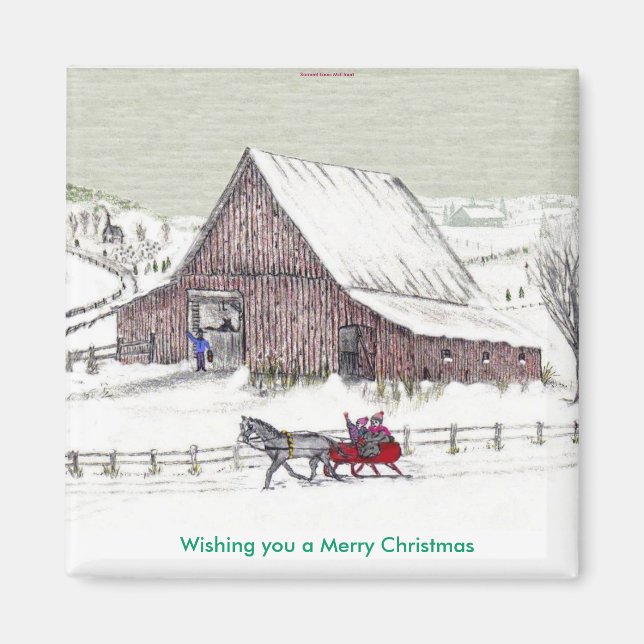 Imã Desejando-lhe um Feliz Natal... (Frente)