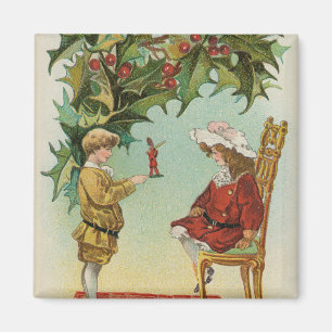 Imã Desejo a Você um Feliz Natal - cartão postal antig