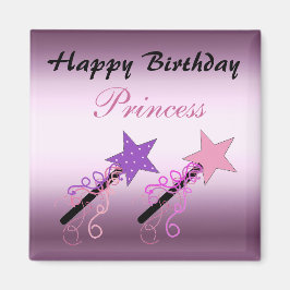 Imã Desejos de Aniversário de Princesa